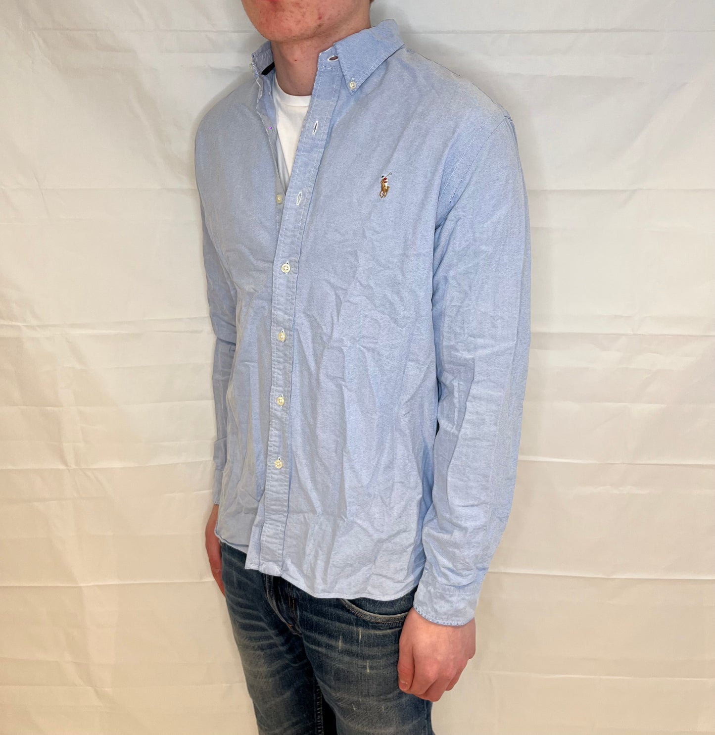 Polo Ralph Lauren Slim Fit Shirt Light Blue Men's
