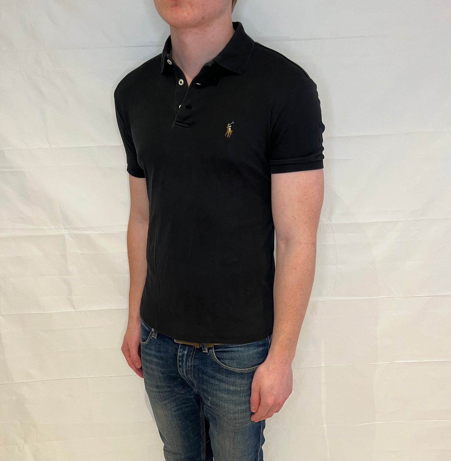 Polo Ralph Lauren Slim Fit Polo Black Men's