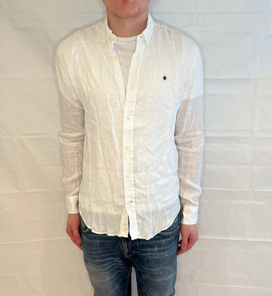 Morris Linen Shirt White Men's