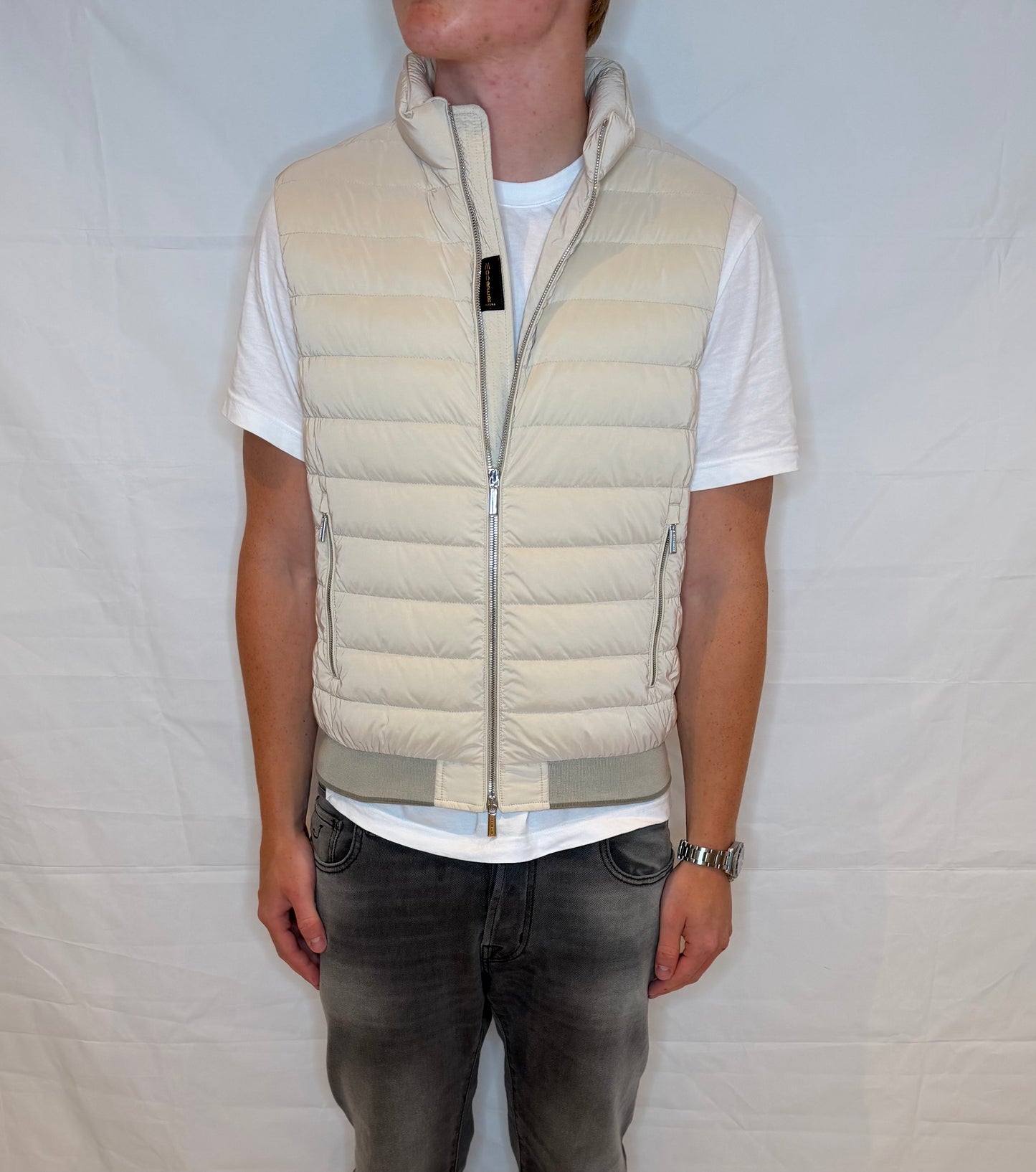Moorer Vest Beige Men's