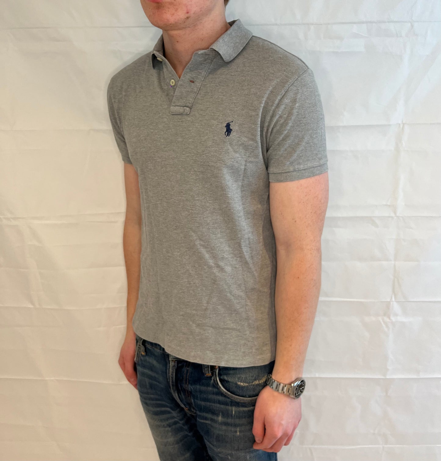 Polo Ralph Lauren Slim Fit Polo Grey Men's