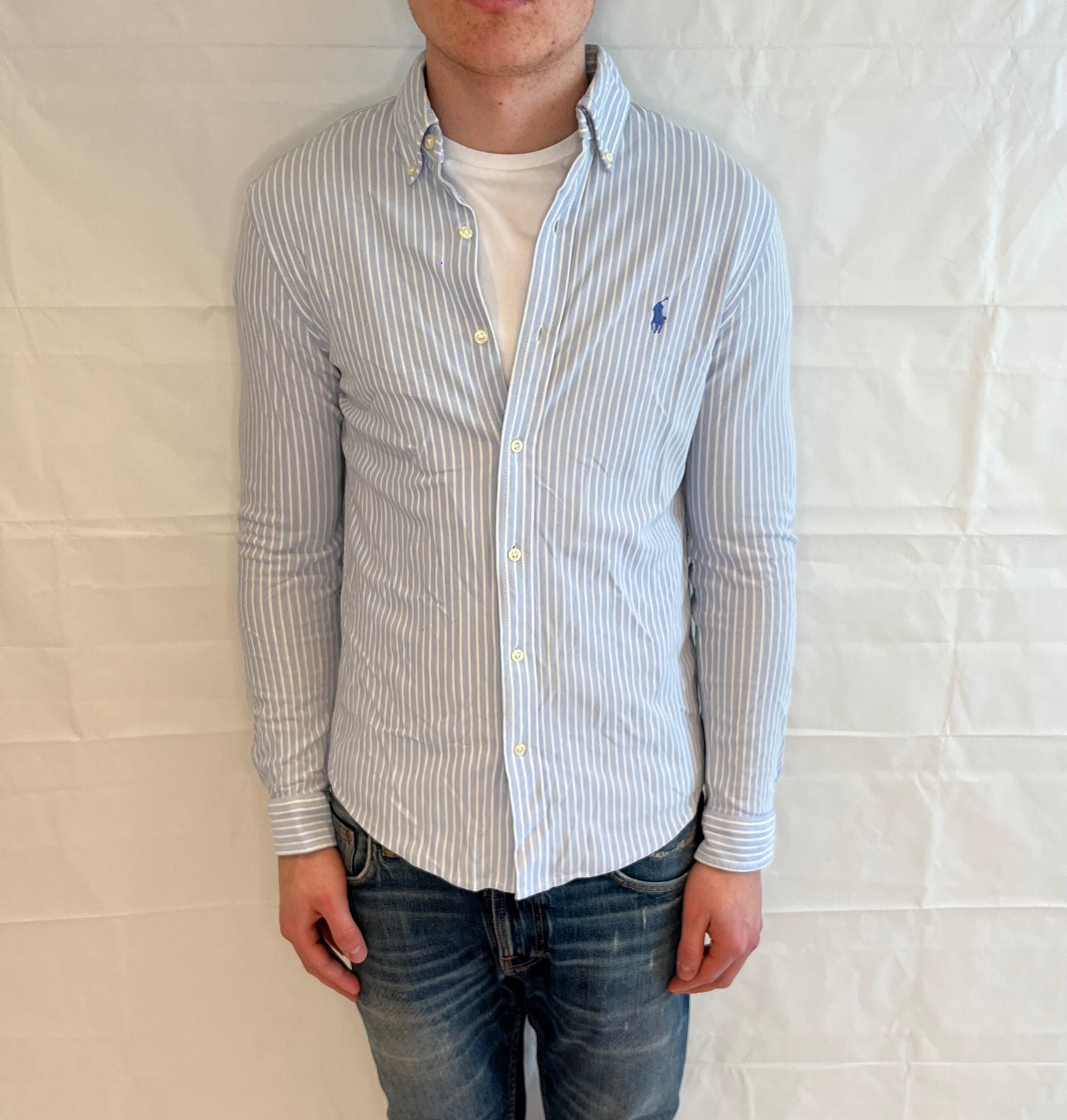 Ralph Lauren Knit Oxford Shirt Striped Men's