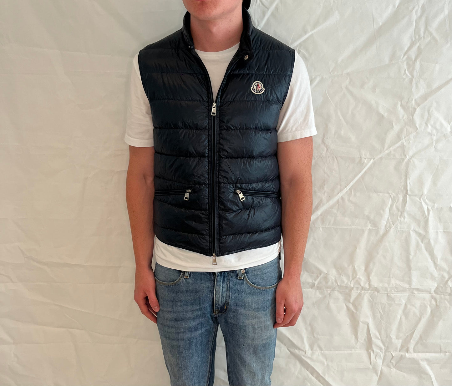 Moncler Gui Vest Men's Blue