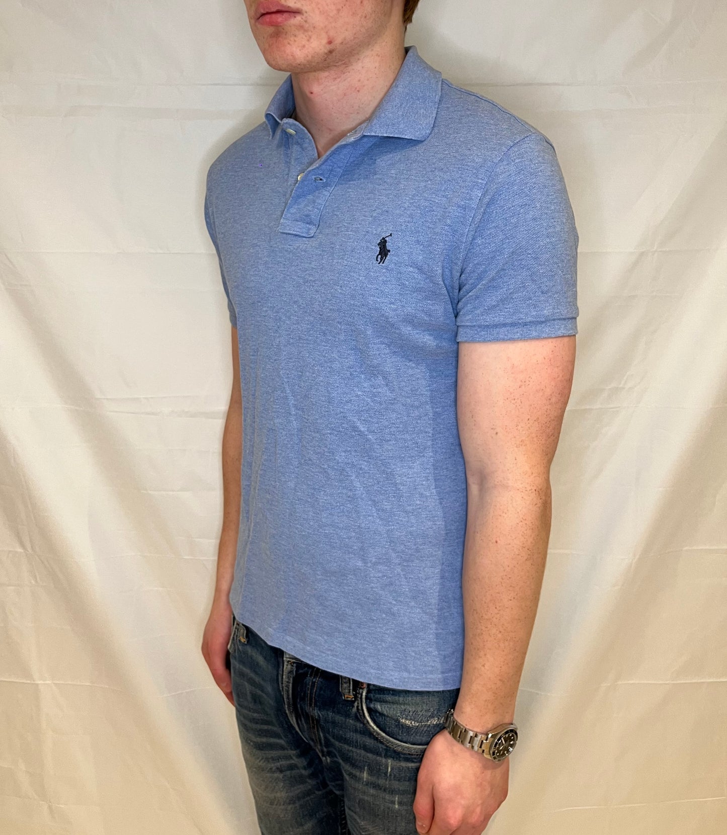 Polo Ralph Lauren Custom Slim Fit Polo Light Blue Men's