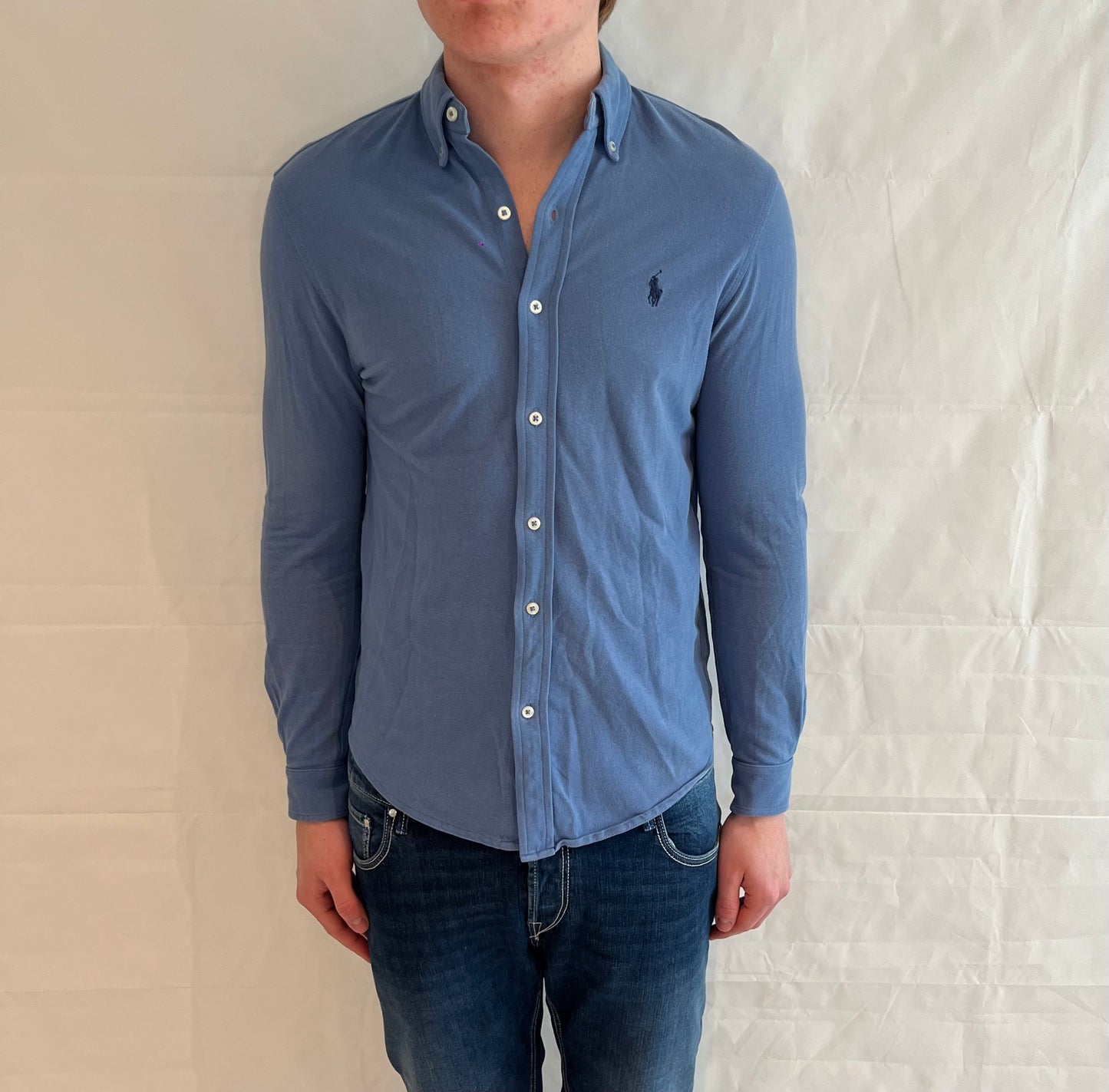Polo Ralph Lauren Featherweight Mesh Shirt Blue Men's