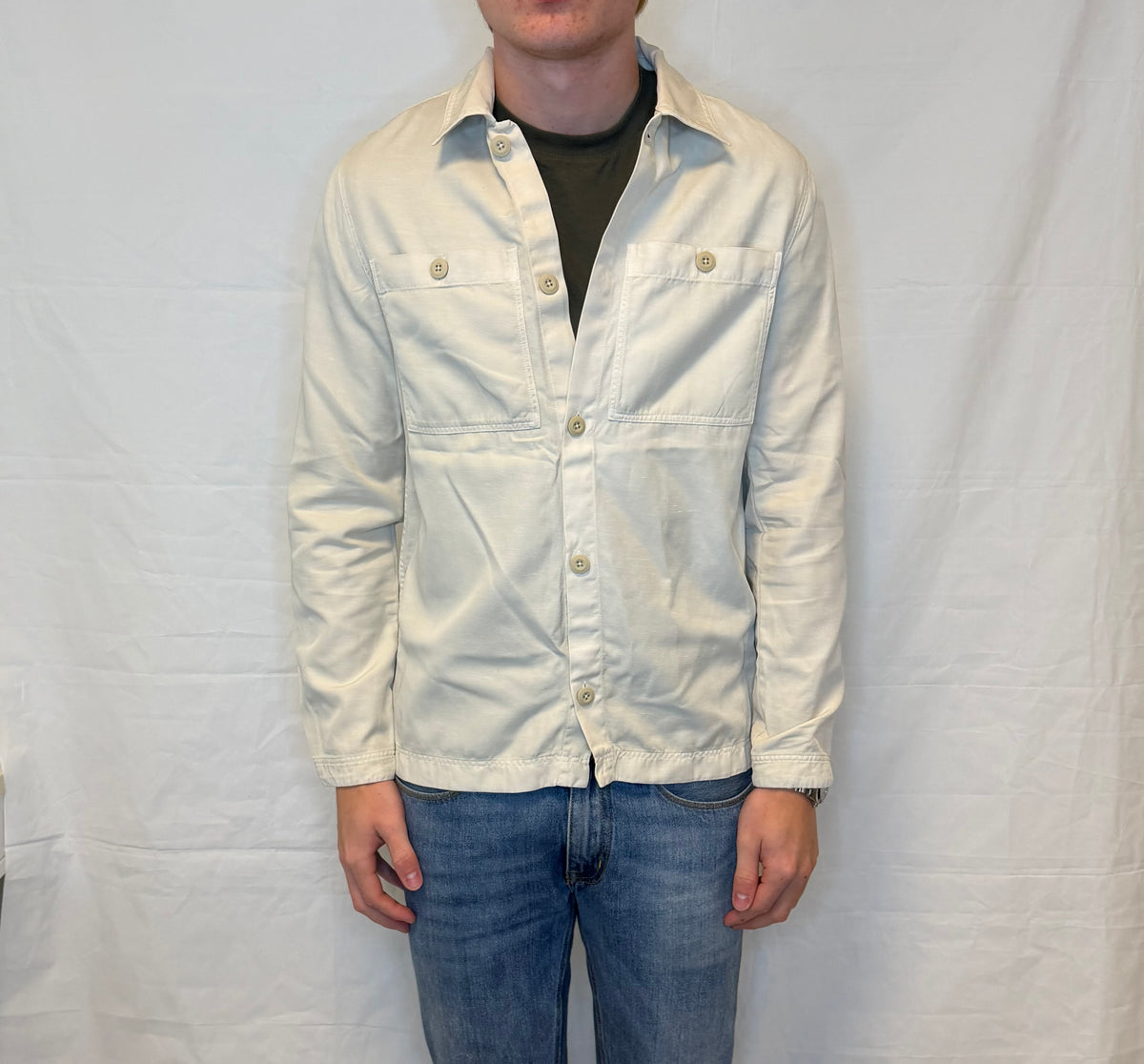 Massimo Dutti Overshirt Beige Men's