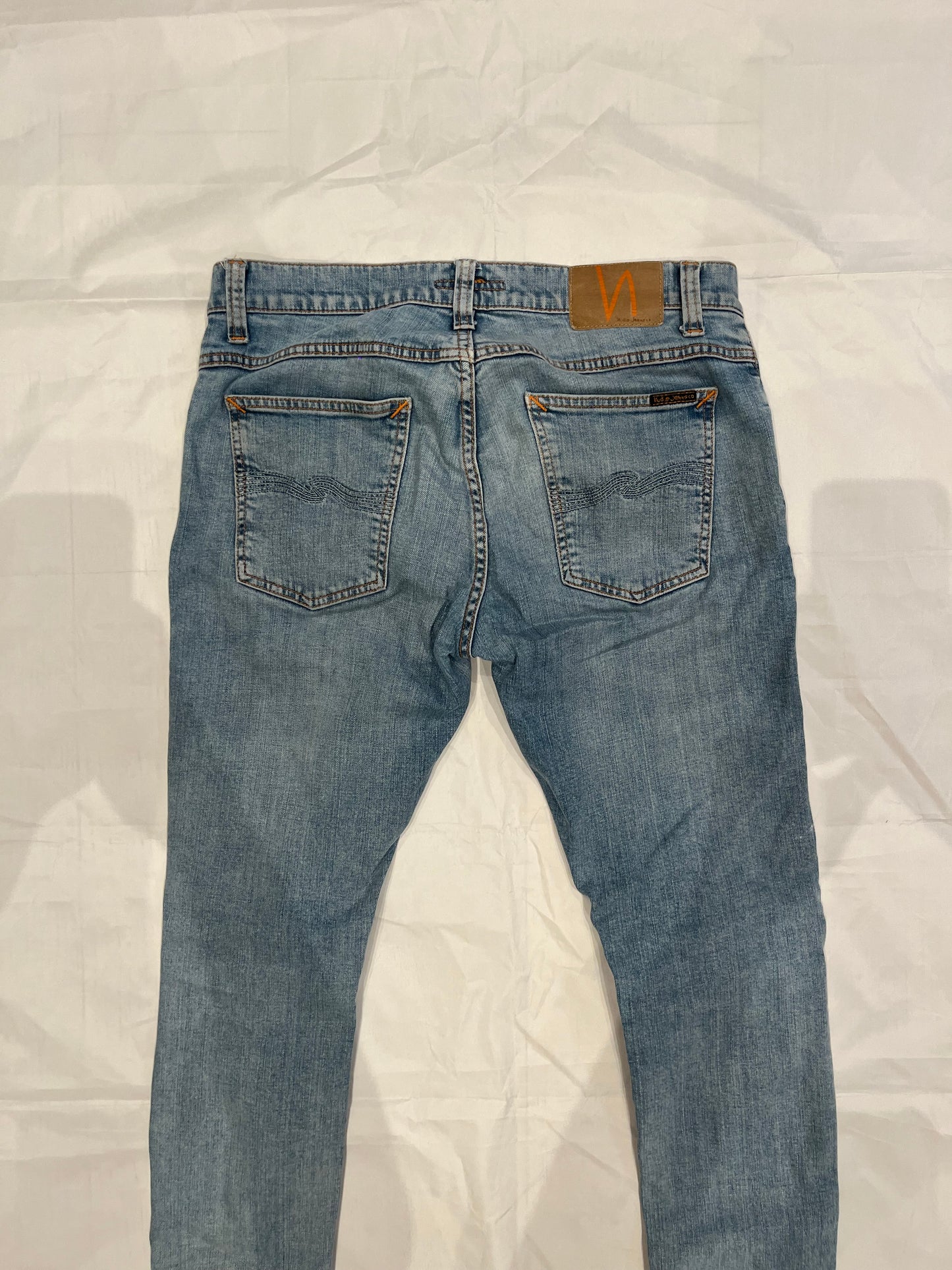 Nudie Tight Terry Jeans Light Blue Men's