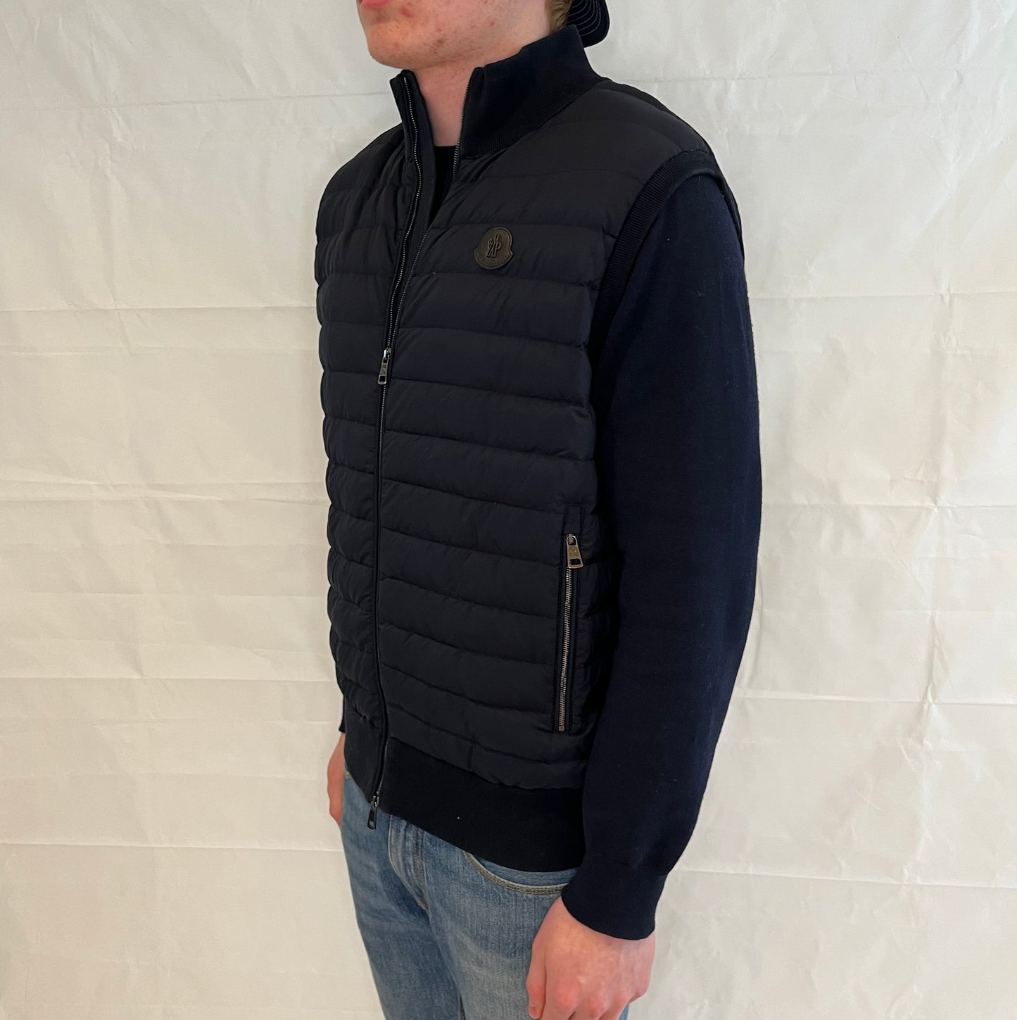 Moncler Tricot Vest Men's Blue