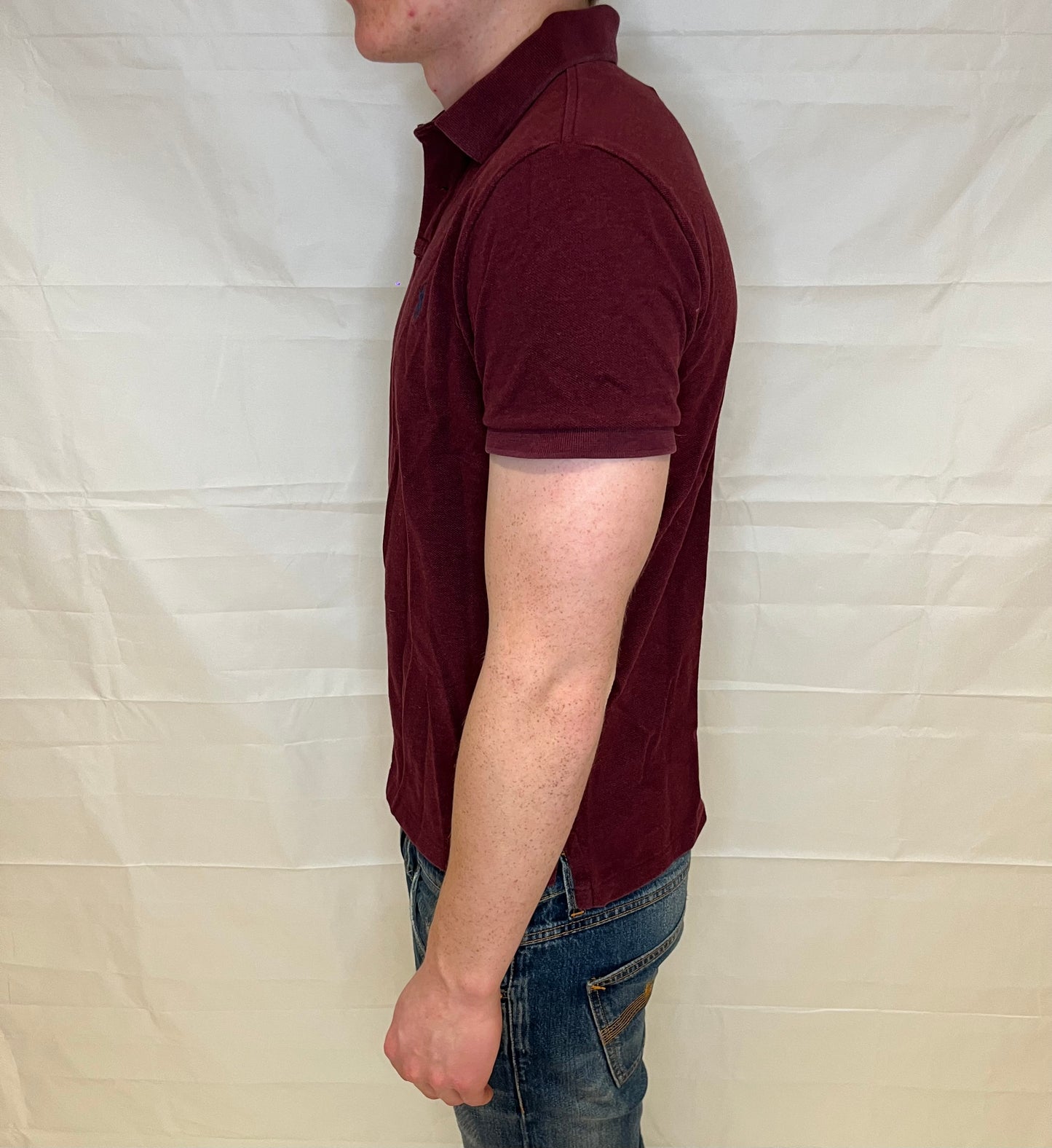 Polo Ralph Lauren Custom Slim Fit Polo Burgundy Men's