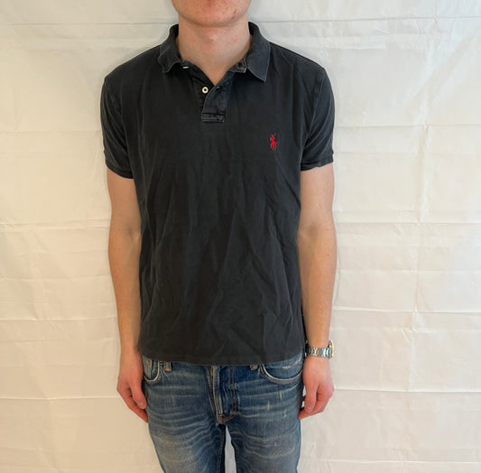 Polo Ralph Lauren Custom Slim Fit Polo Dark Grey Men's