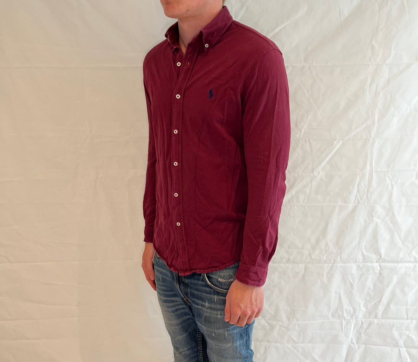 Polo Ralph Lauren Featherweight Mesh Shirt Wine Red Men's