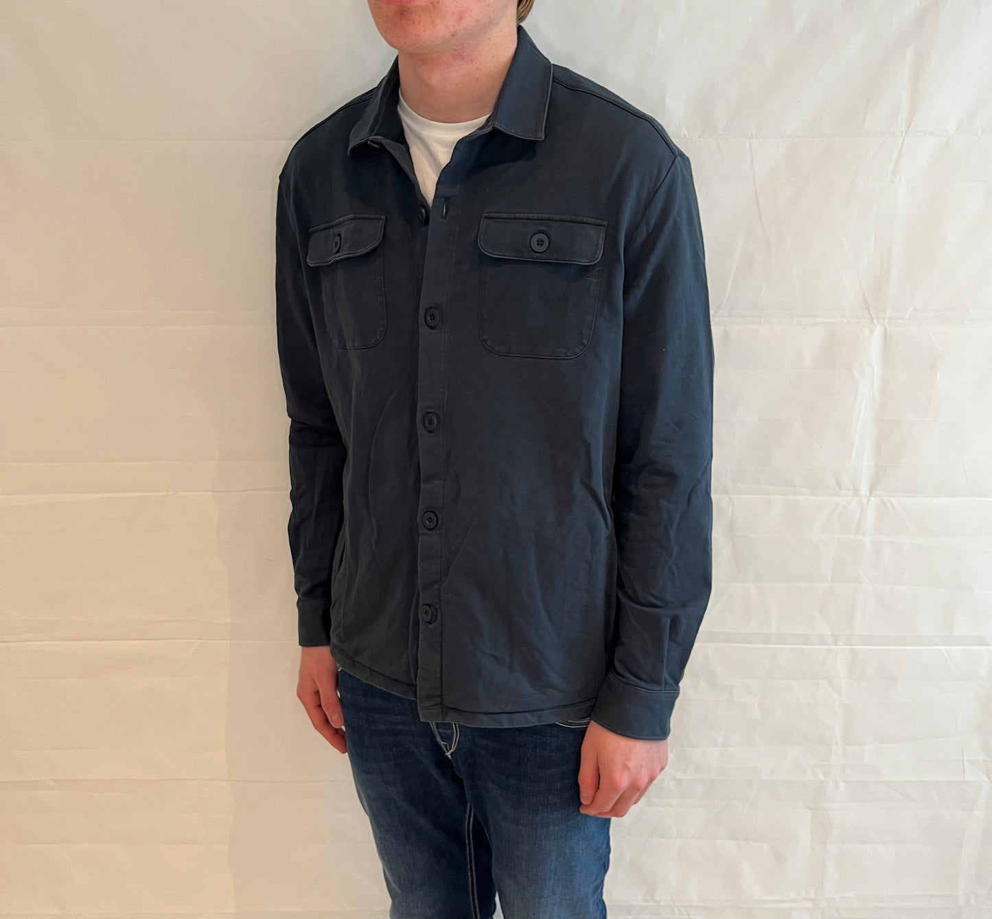 Massimo Dutti Overshirt Blue Men's