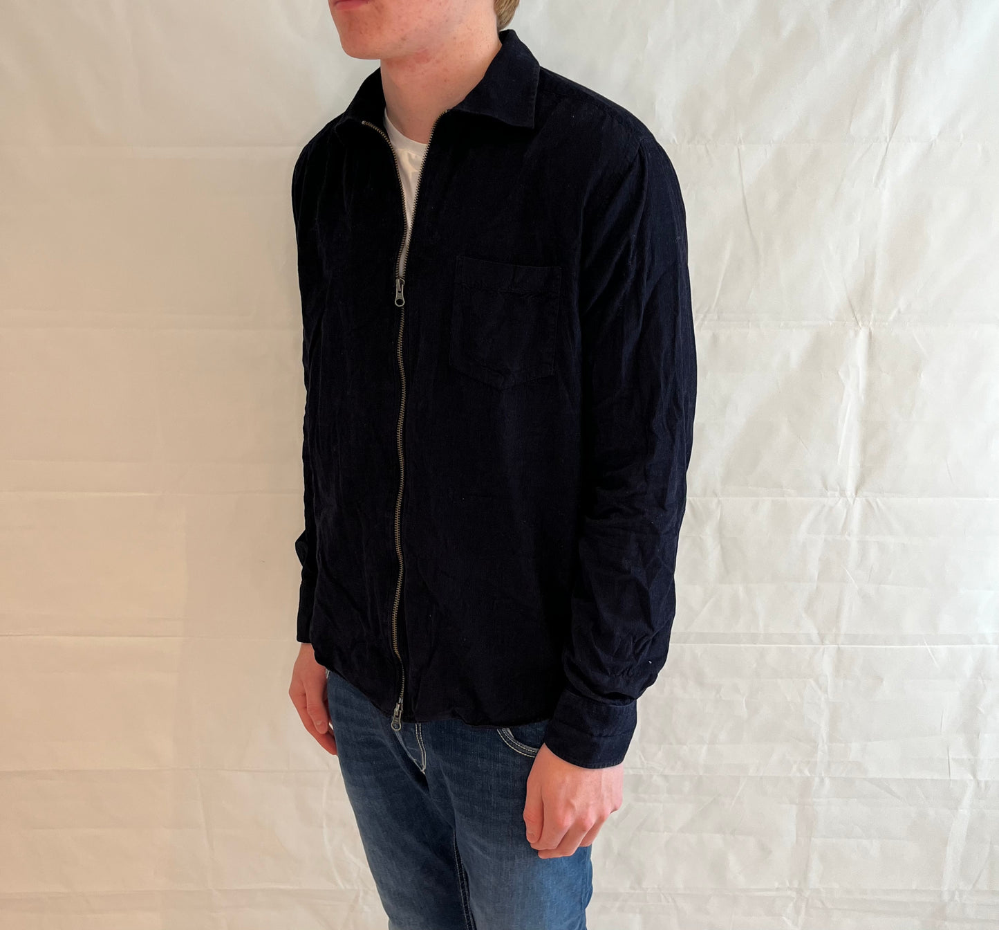 John Henric Overshirt Blue Men's