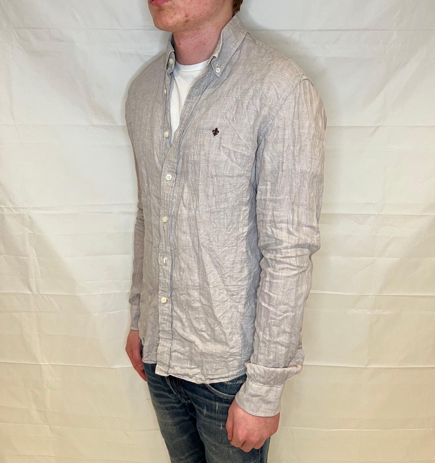 Morris Linen Shirt Beige Men's