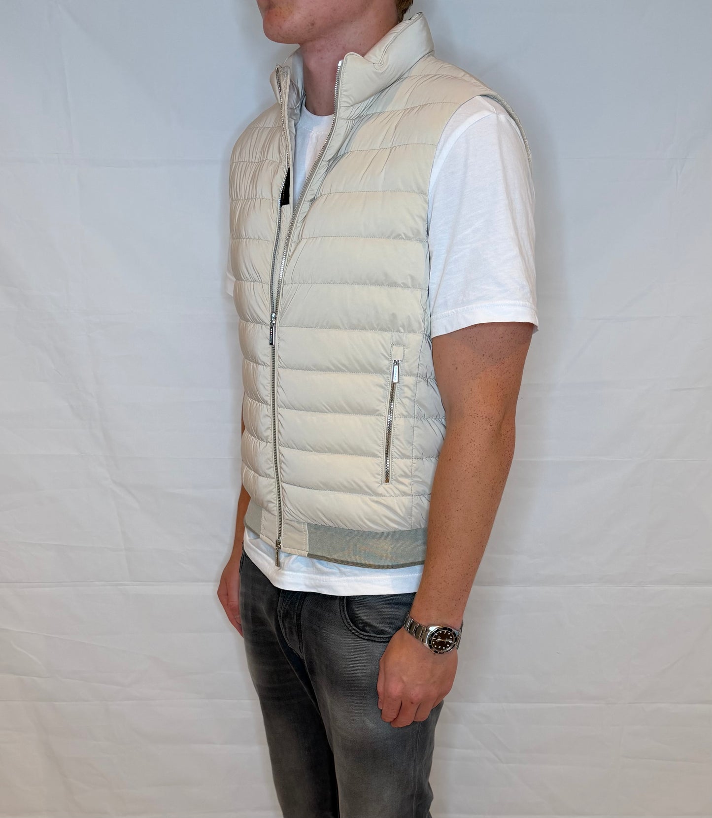 Moorer Vest Beige Men's