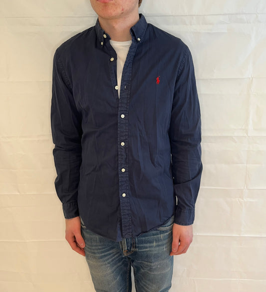 Polo Ralph Lauren Slim Fit Featherweight Twill Shirt Blue Men's
