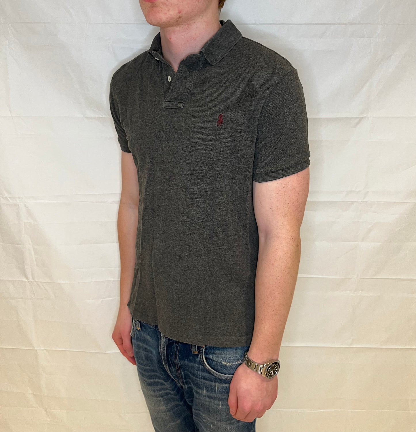 Polo Ralph Lauren Custom Fit Polo Grey Men's
