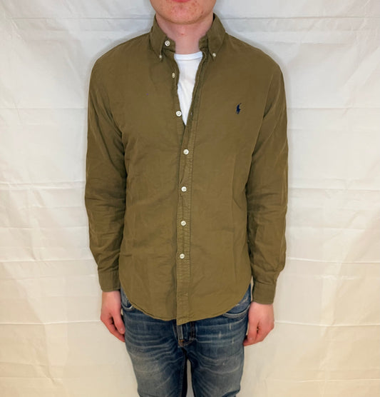 Polo Ralph Lauren Slim Fit Shirt Olive Green Men's