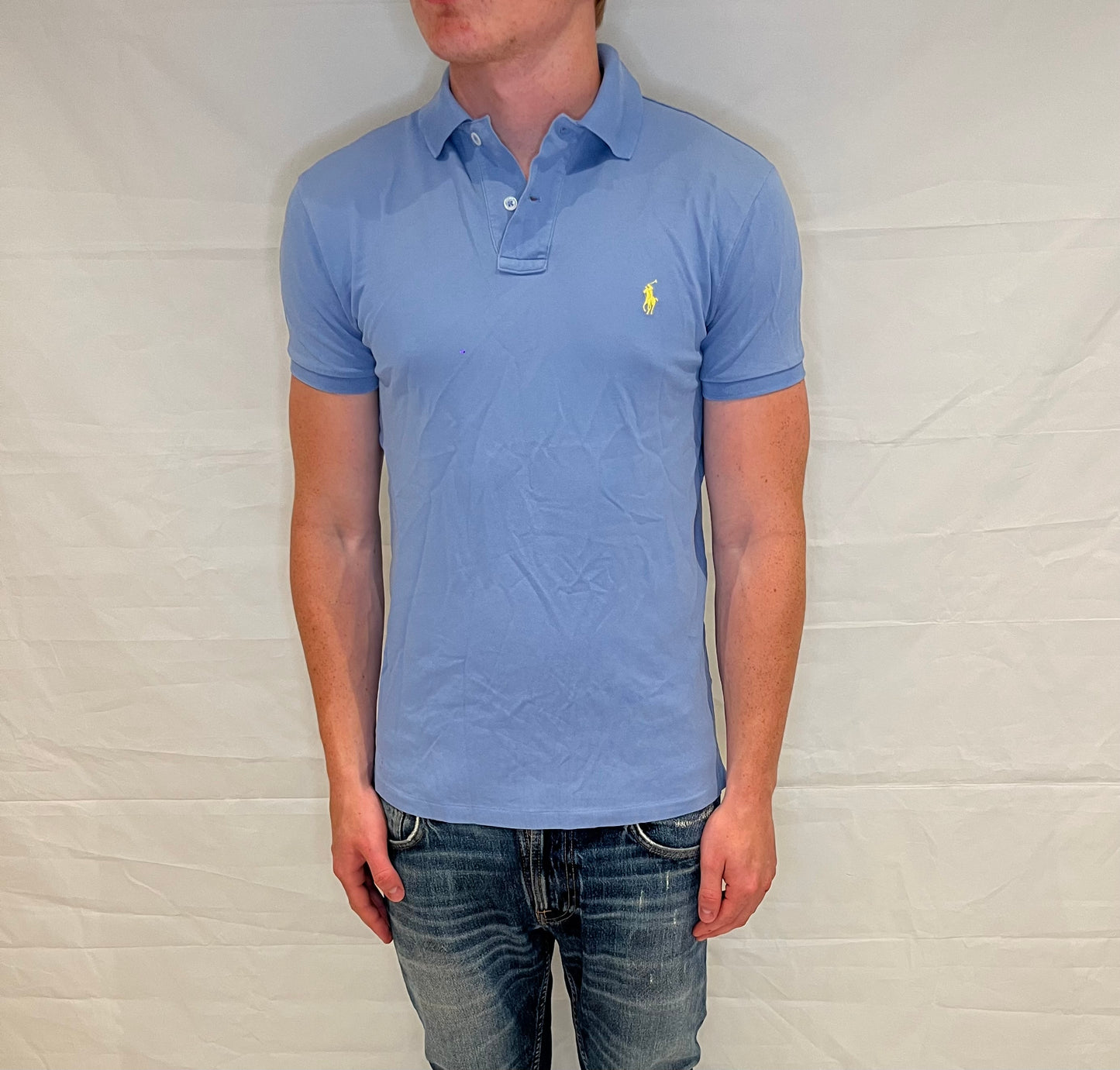 Polo Ralph Lauren Prima Stretch Mesh Polo Light Blue Men's