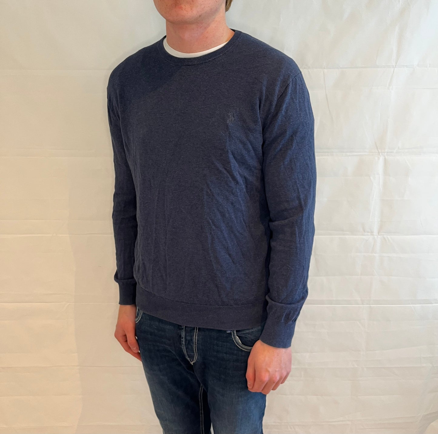 Polo Ralph Lauren Slim Fit Prima Cotton Sweater Blue Men's