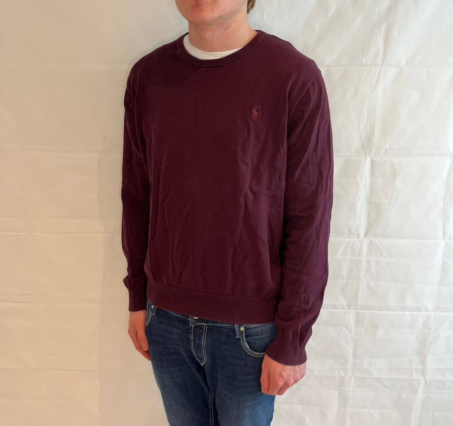 Polo Ralph Lauren Prima Cotton Sweater Wine Red Men's