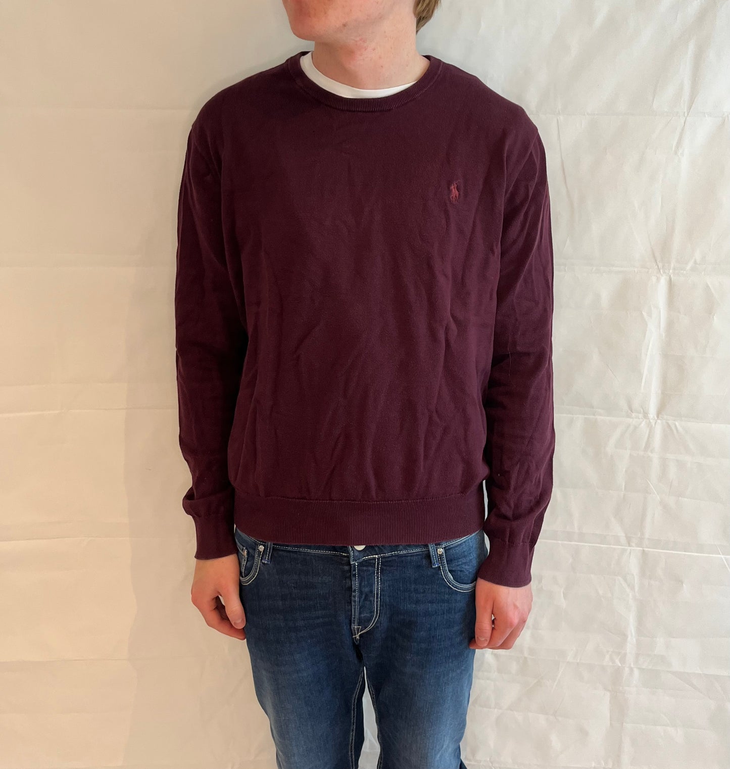 Polo Ralph Lauren Prima Cotton Sweater Wine Red Men's