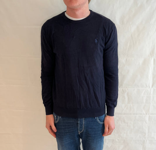 Polo Ralph Lauren Sweater Slim Fit Prima Cotton Blue Men's