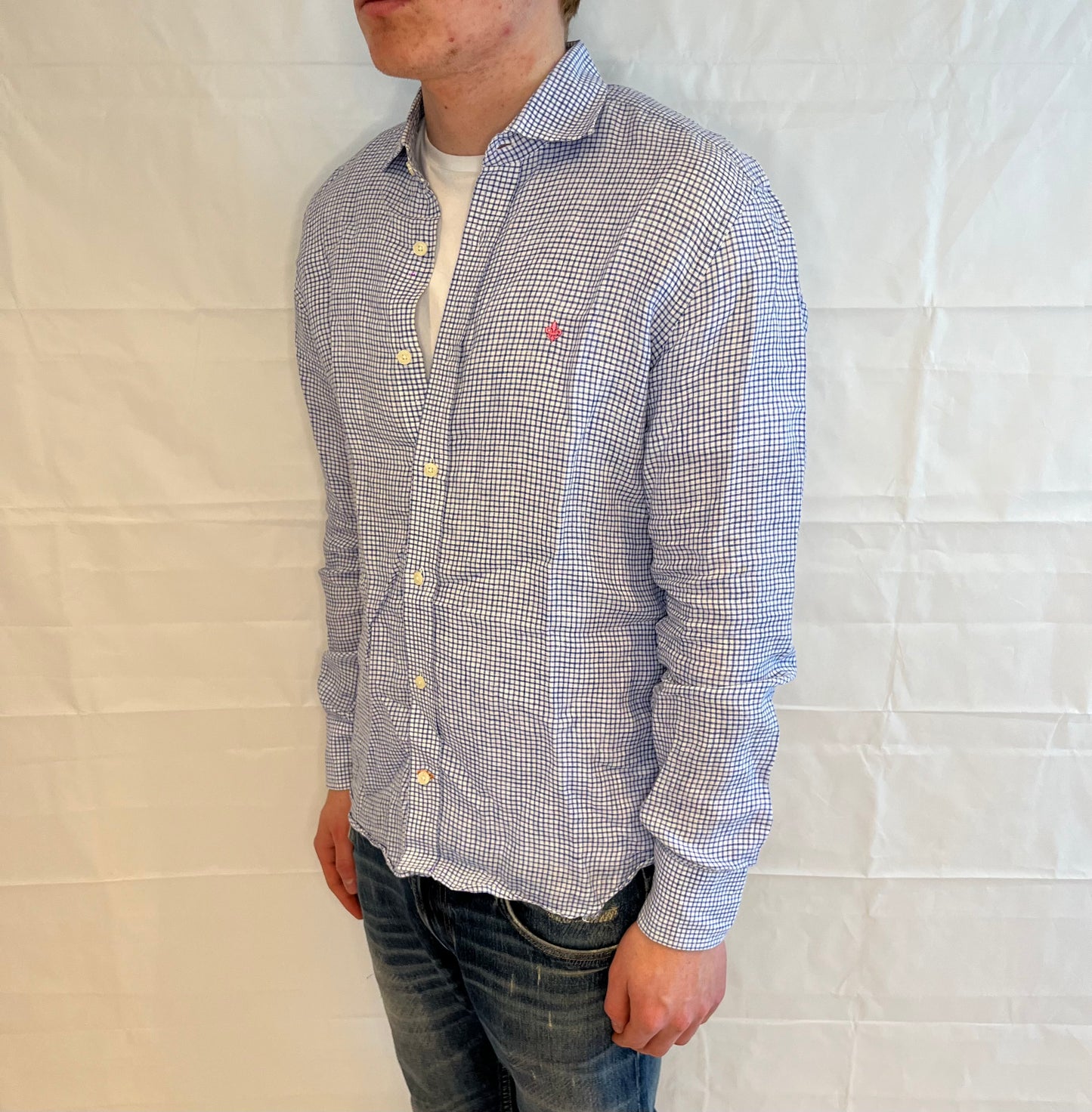 Morris Linen Shirt Checked Men's