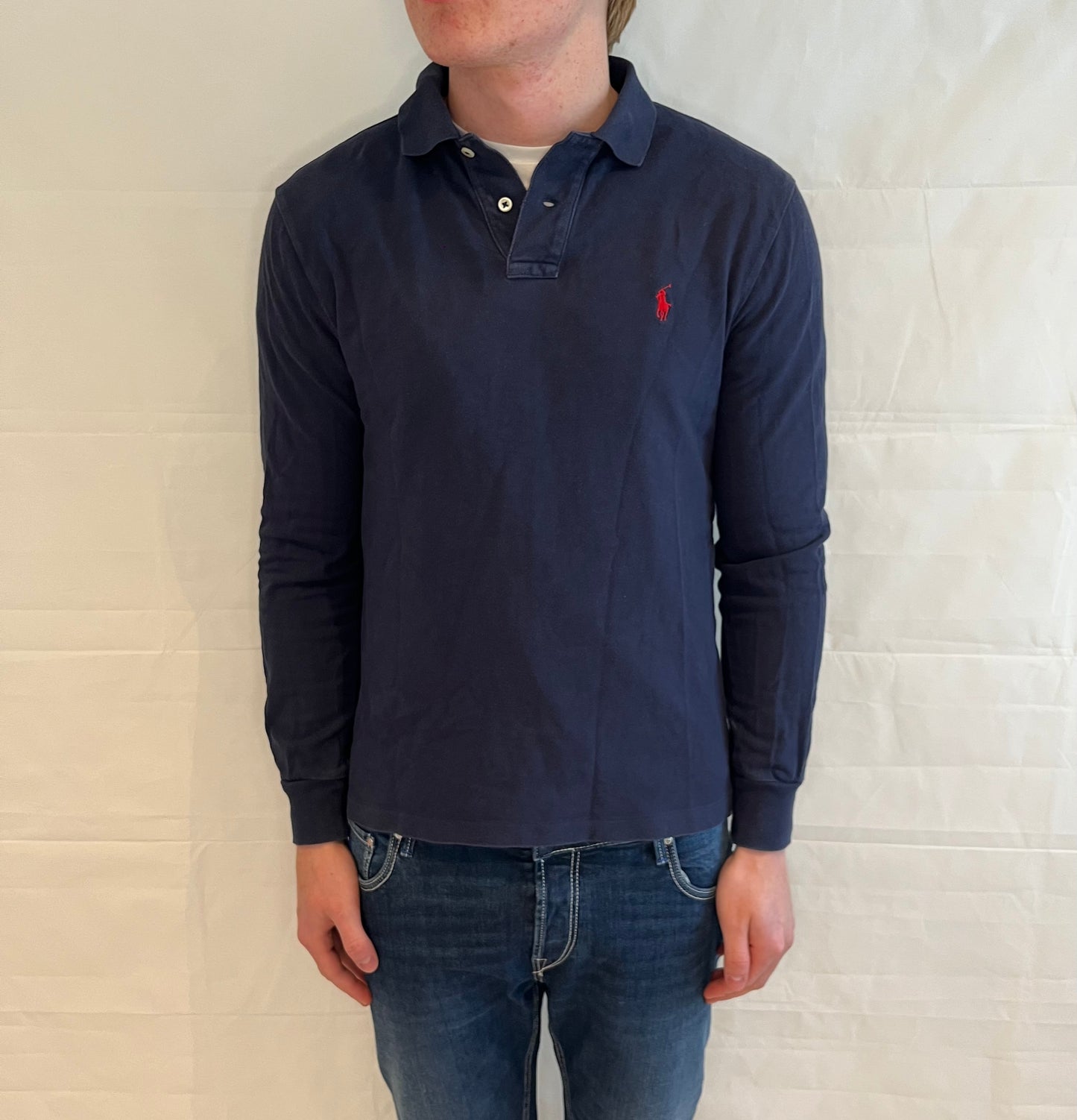 Polo Ralph Lauren Slim Fit Polo Long Sleeve Blue Men's