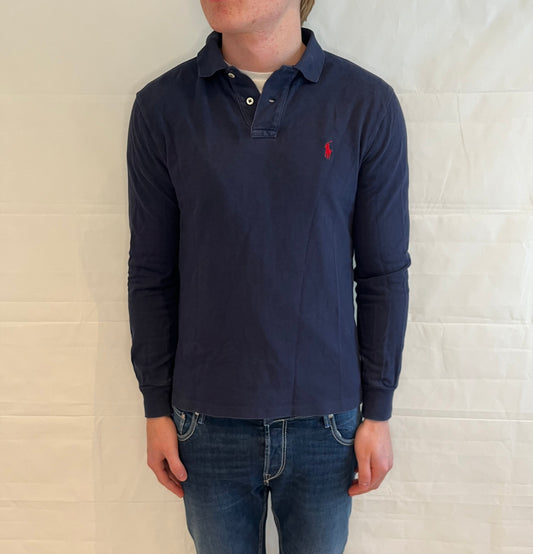 Polo Ralph Lauren Slim Fit Polo Long Sleeve Blue Men's