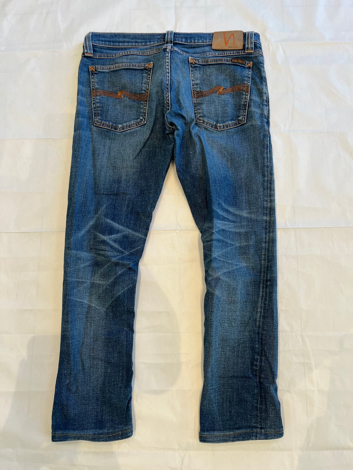 Nudie Tight Long John Jeans Blue Men's
