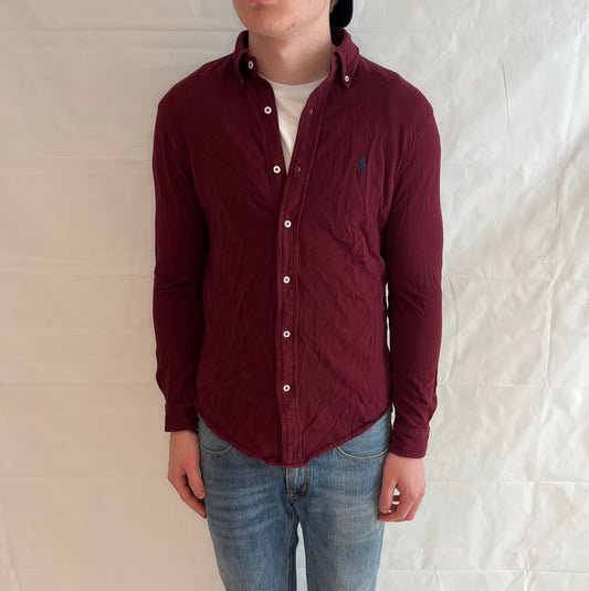Polo Ralph Lauren Featherweight Mesh Shirt burgundy Men's