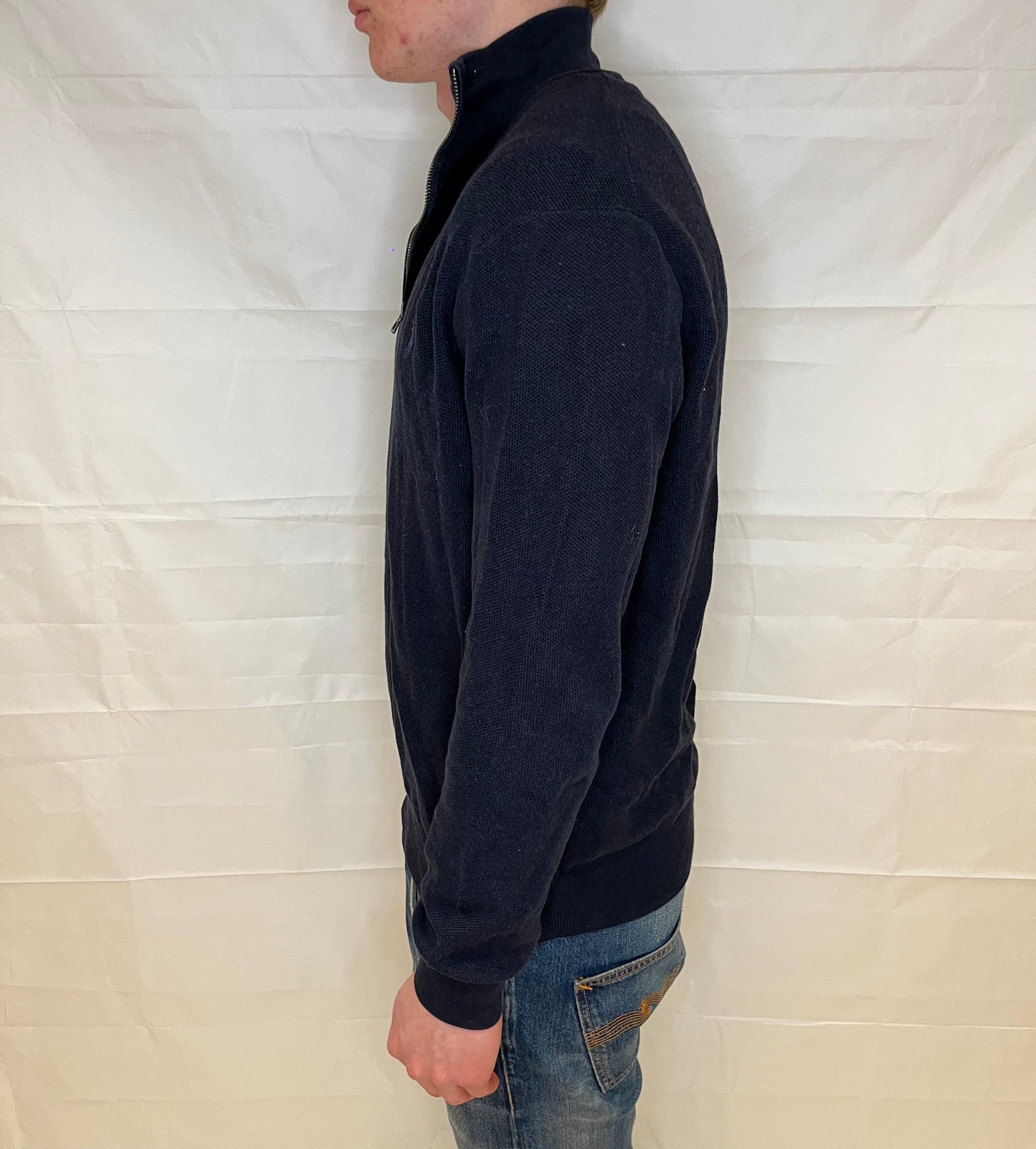 Ralph Lauren Prima Cotton Half Zip Blue Men's