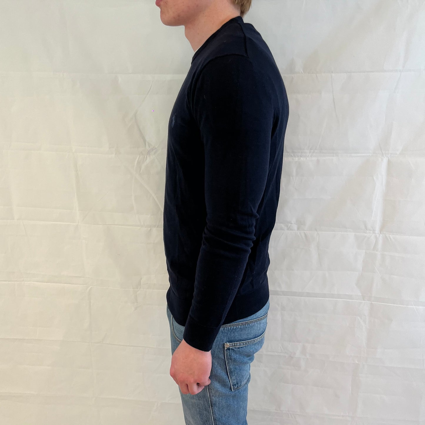Polo Ralph Lauren Sweater Slim Fit Prima Cotton Blue Men's
