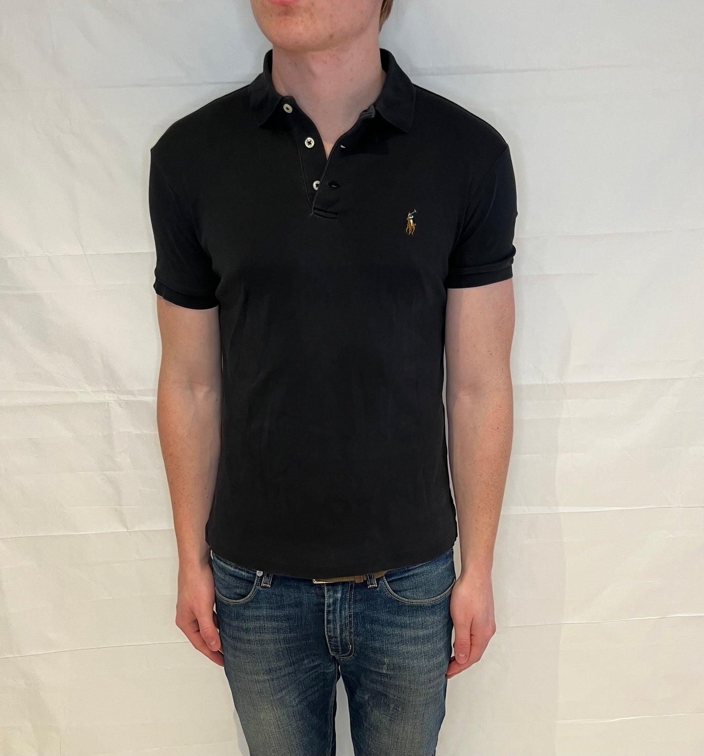 Polo Ralph Lauren Slim Fit Polo Black Men's