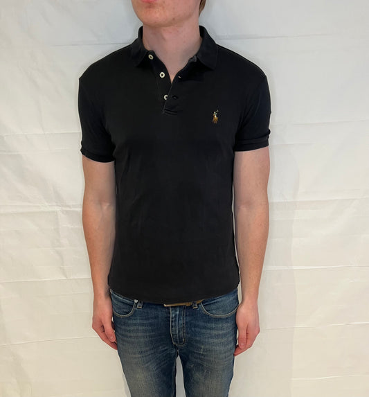Polo Ralph Lauren Slim Fit Polo Black Men's