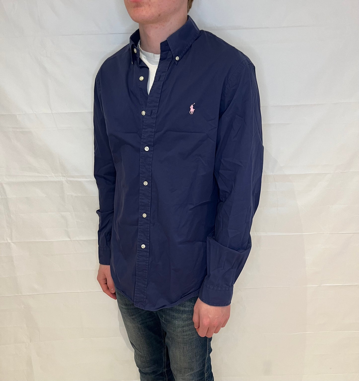 Polo Ralph Lauren Slim Fit 100% Cotton Stretch Shirt Blue Men's