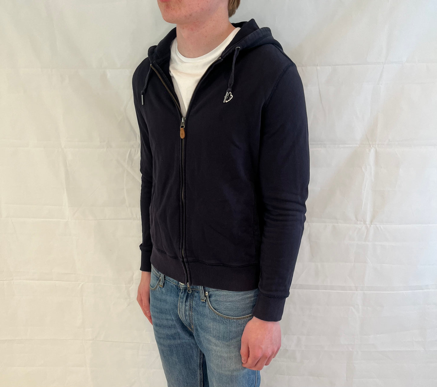 Morris Zip Hoodie Blue Men's