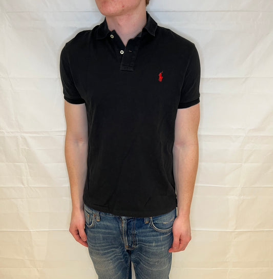 Polo Ralph Lauren Custom Slim Fit Polo Black Men's