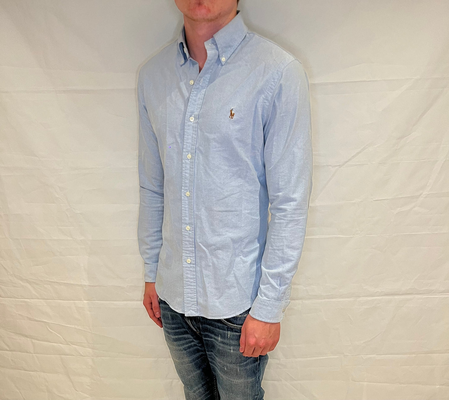 Polo Ralph Lauren Slim Fit Shirt Light Blue Men's