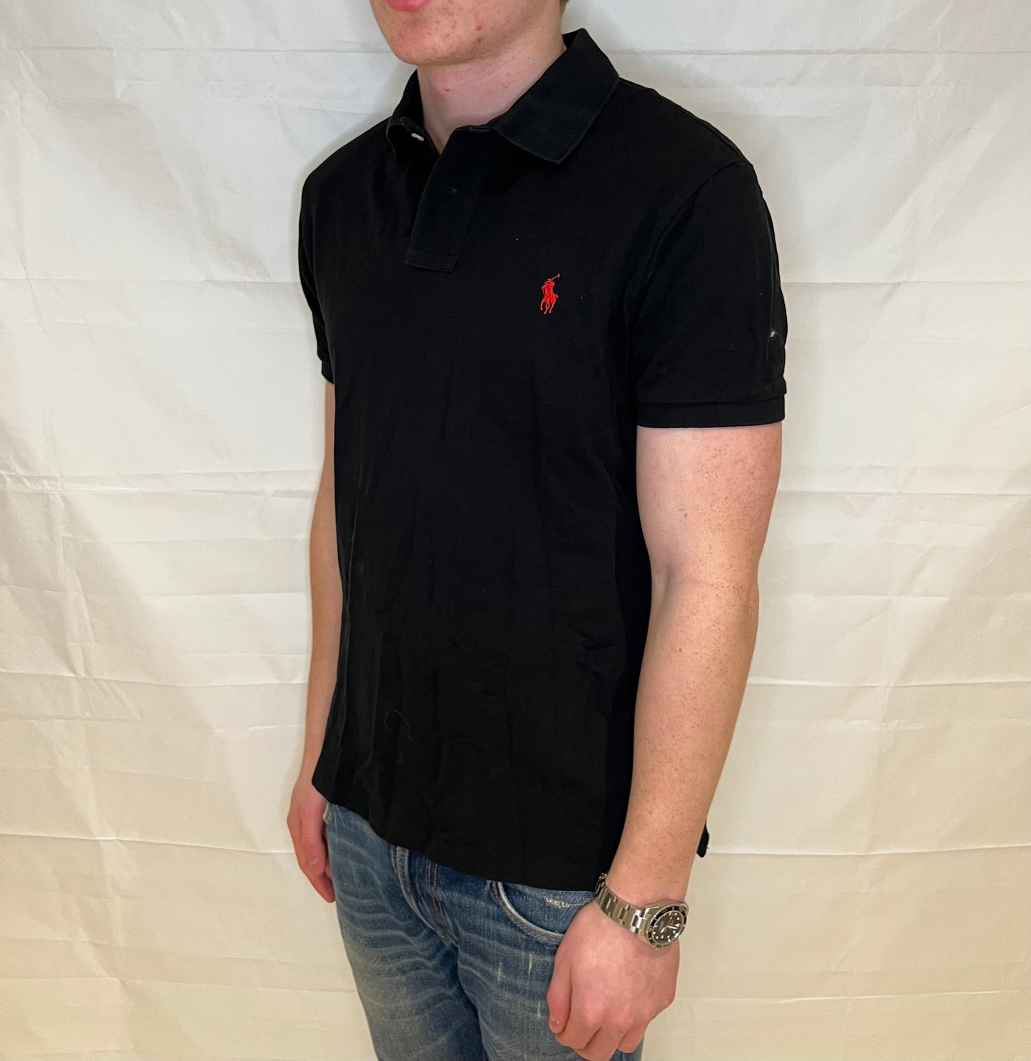 Polo Ralph Lauren Slim Fit Polo Black Men's