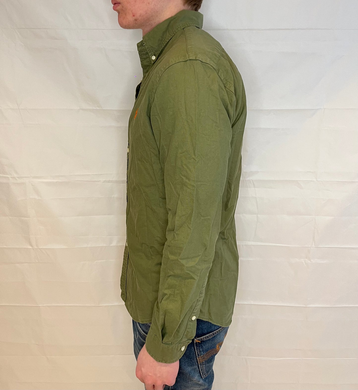 Polo Ralph Lauren Slim Fit Shirt Olive Green Men's