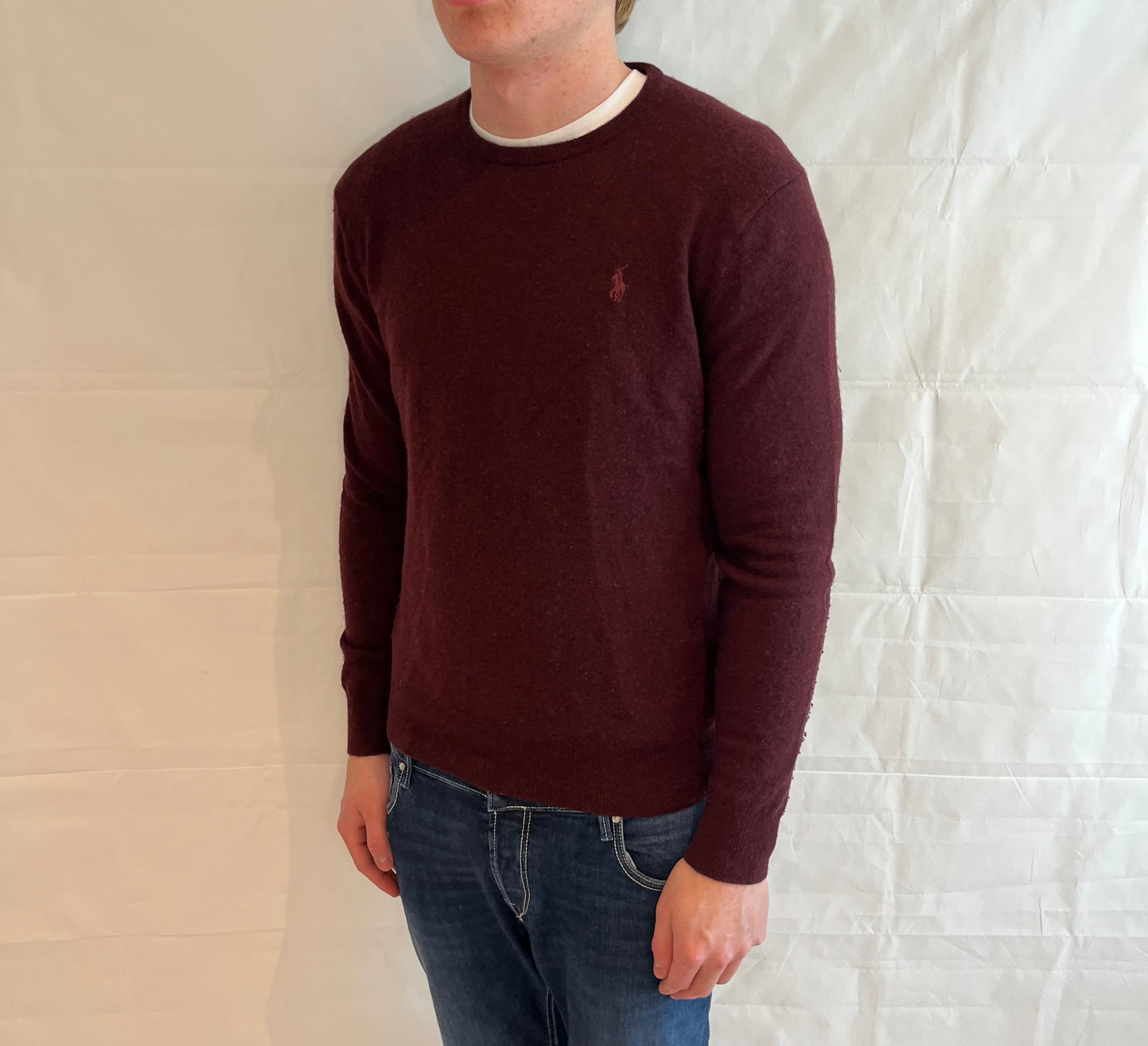Polo Ralph Lauren Merino Sweater Wine Red Men's