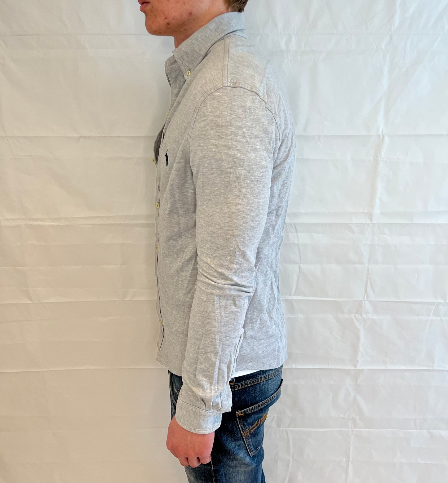 Polo Ralph Lauren Featherweight Mesh Shirt Grey Men's