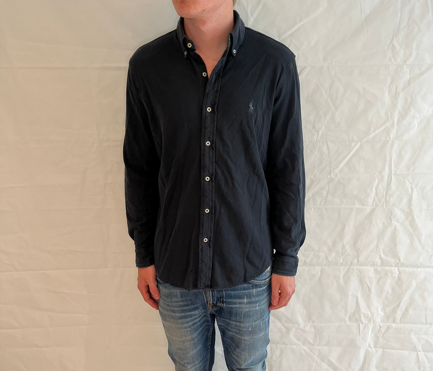 Polo Ralph Lauren Featherweight Mesh Shirt Grey Men's