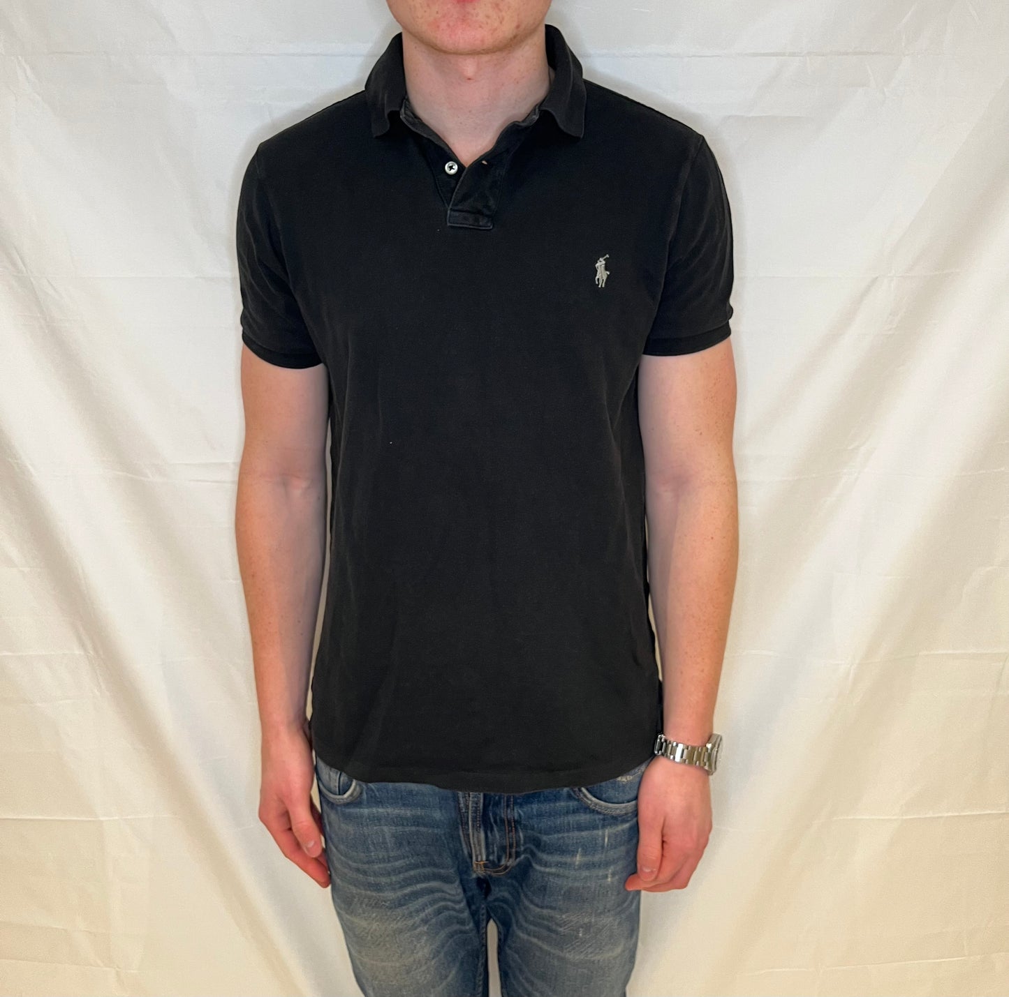Polo Ralph Lauren Slim Fit Polo Black Men's