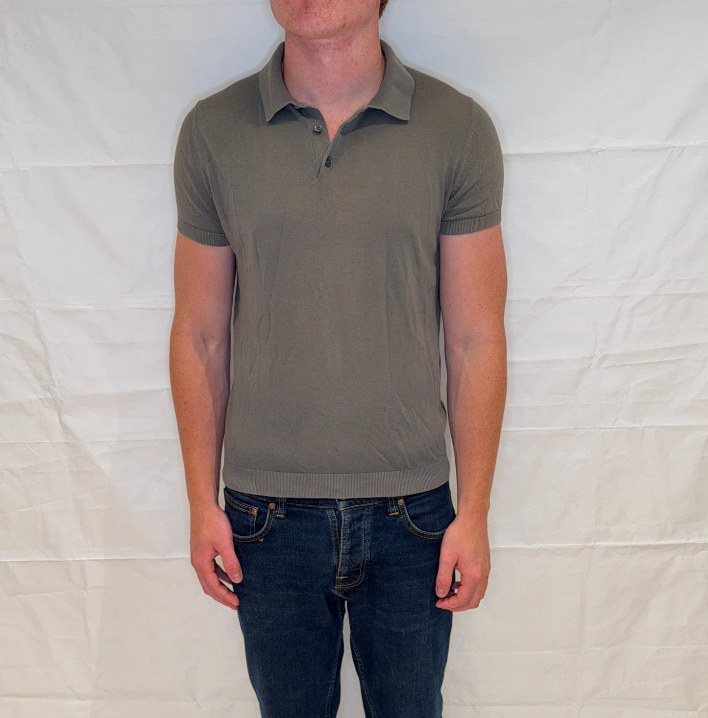 Massimo Dutti Polo Grey Men's