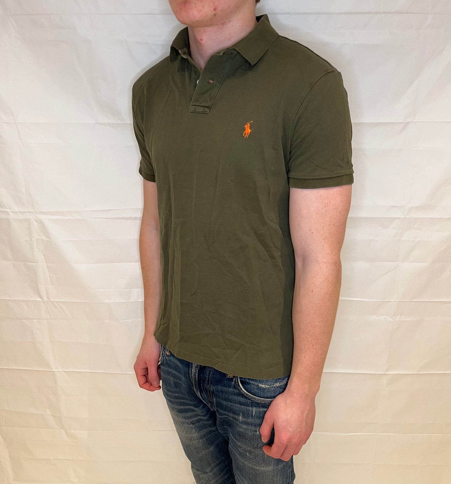 Polo Ralph Lauren Slim Fit Polo Olive Green Men's