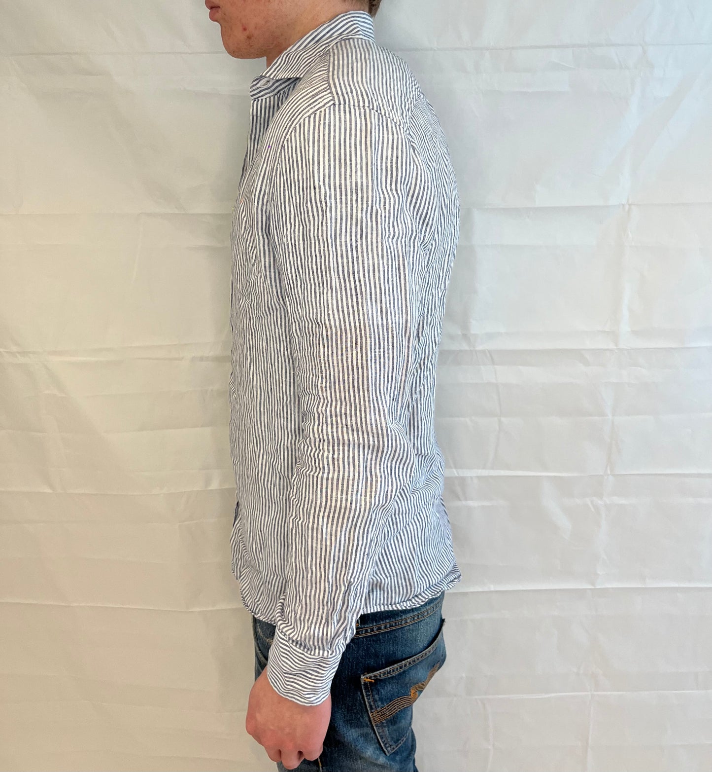 Morris Linen Shirt Striped Men's