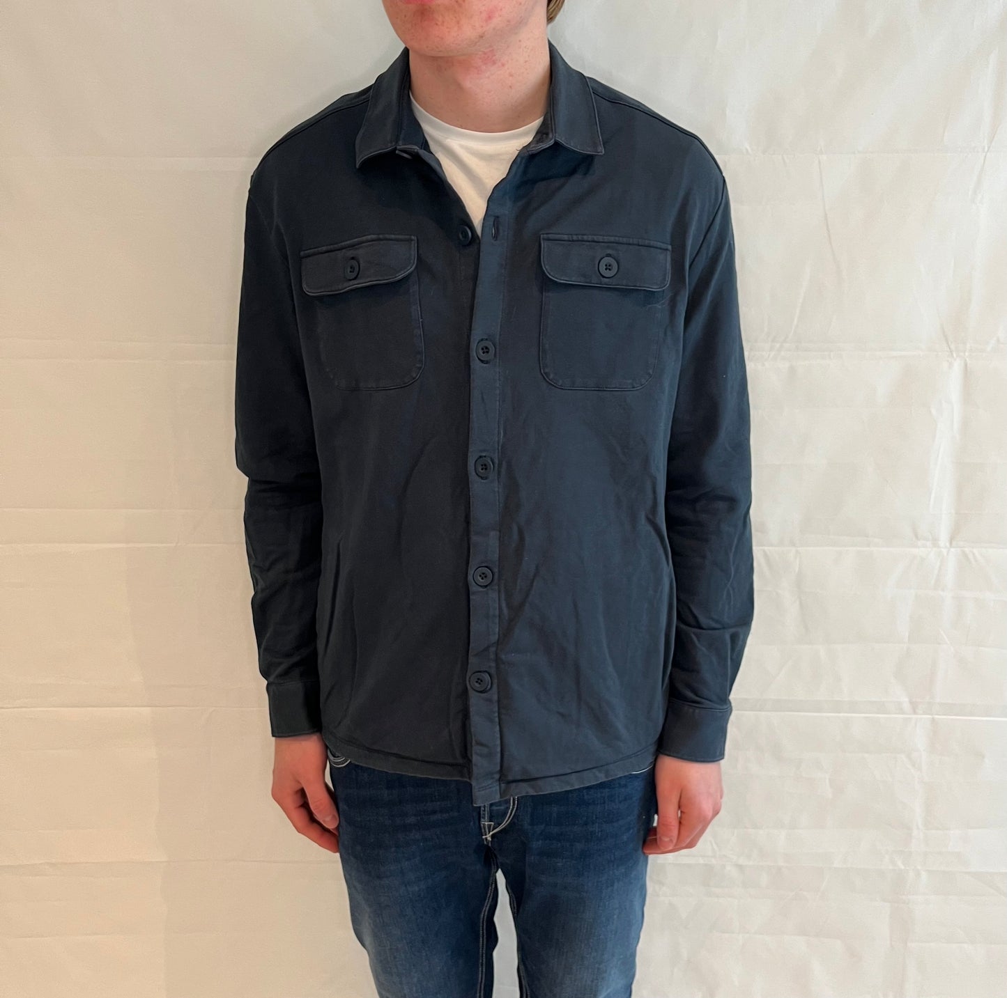 Massimo Dutti Overshirt Blue Men's